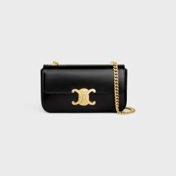 Outlet CHAIN SHOULDER BAG CLAUDE in shiny calfskin Women More Lines·Claude | Categories·Shoulder Bags