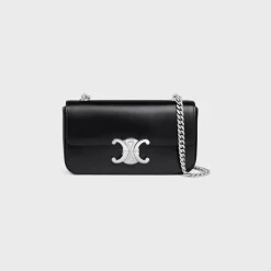 Clearance CHAIN SHOULDER BAG CLAUDE in shiny calfskin Women More Lines·Claude | Categories·Shoulder Bags
