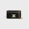 Hot CHAIN SHOULDER BAG CLAUDE WITH STRASS CLOSURE in shiny calfskin Women More Lines·Claude | Categories·Shoulder Bags