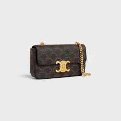Hot CHAIN SHOULDER BAG CLAUDE in Triomphe canvas Women Triomphe Canvas | More Lines·Claude