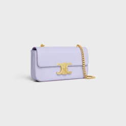 Sale CHAIN SHOULDER BAG CLAUDE in shiny calfskin Women More Lines·Claude | Categories·Shoulder Bags