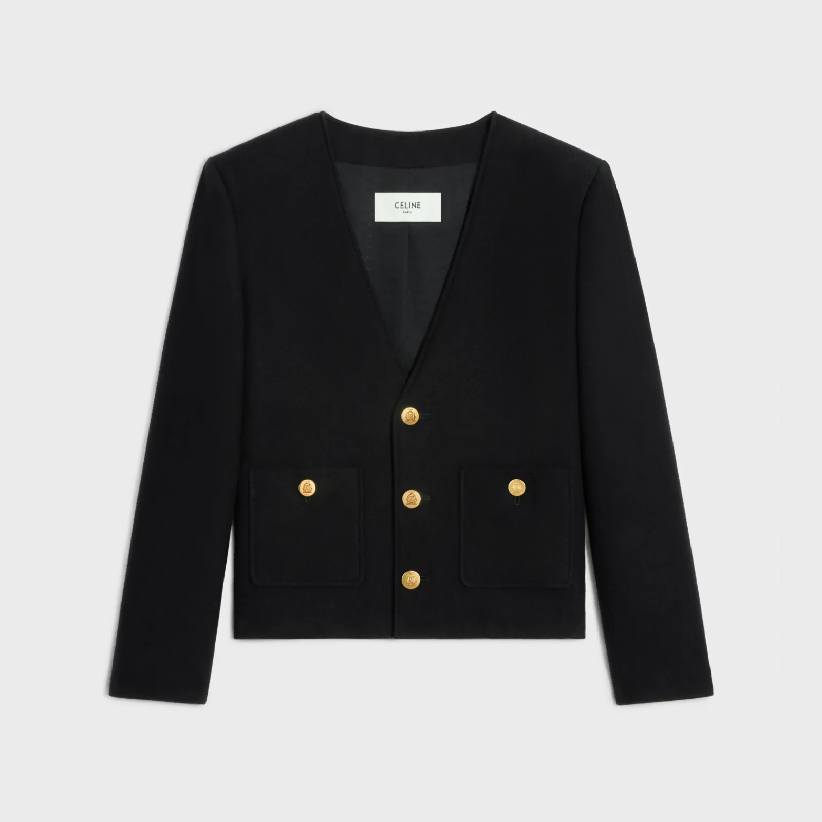 New chasseur jacket in cashmere flannel Women Jackets