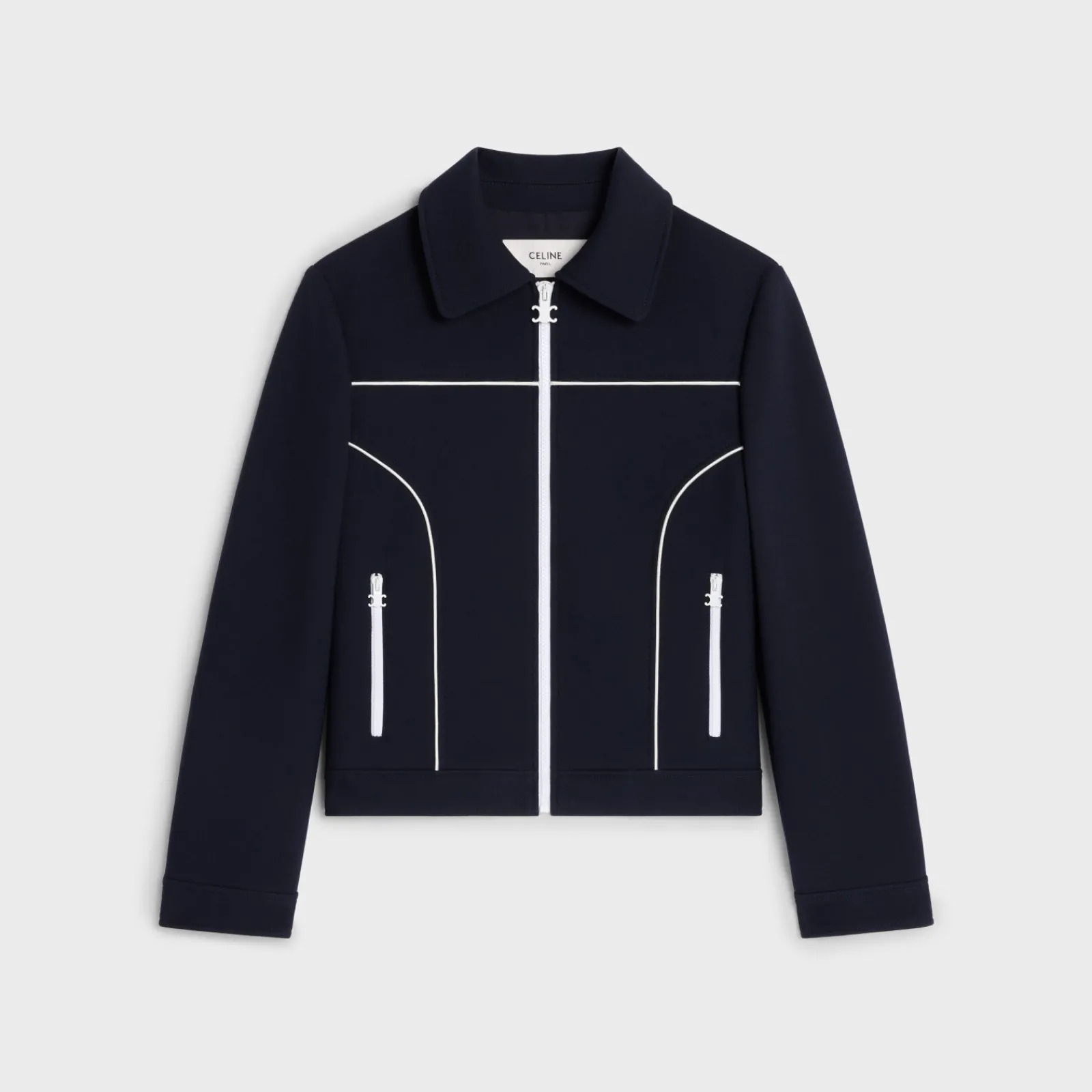Outlet chelsea blouson jacket in gauffered double wool Women Jackets