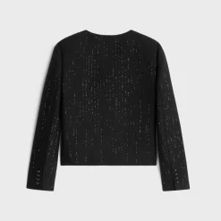 Outlet chelsea jacket with sequins in double faced wool Women Jackets
