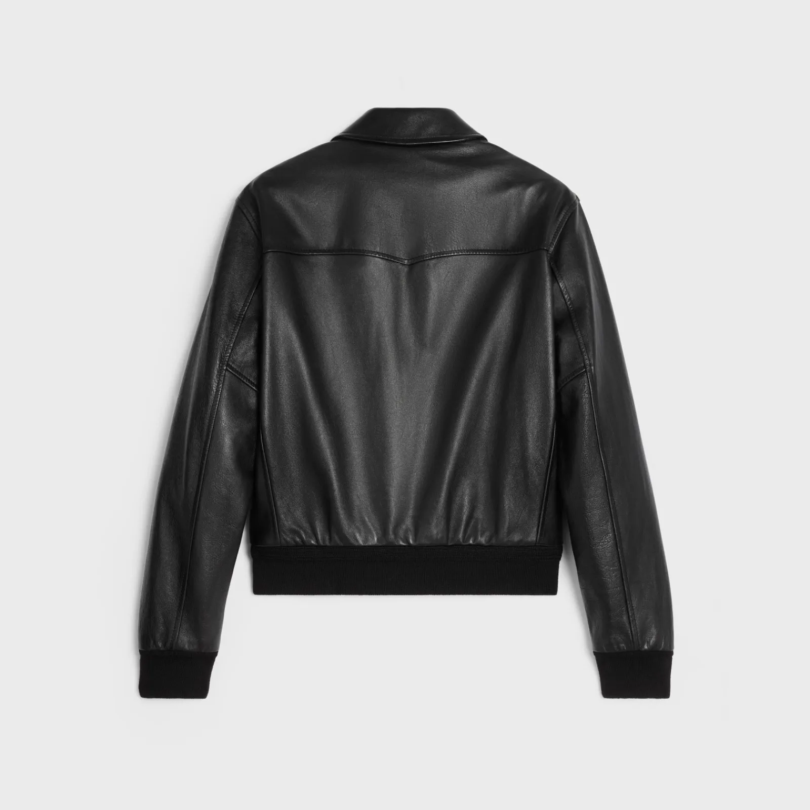 Hot classic aviator blouson jacket in soft lambskin Leather