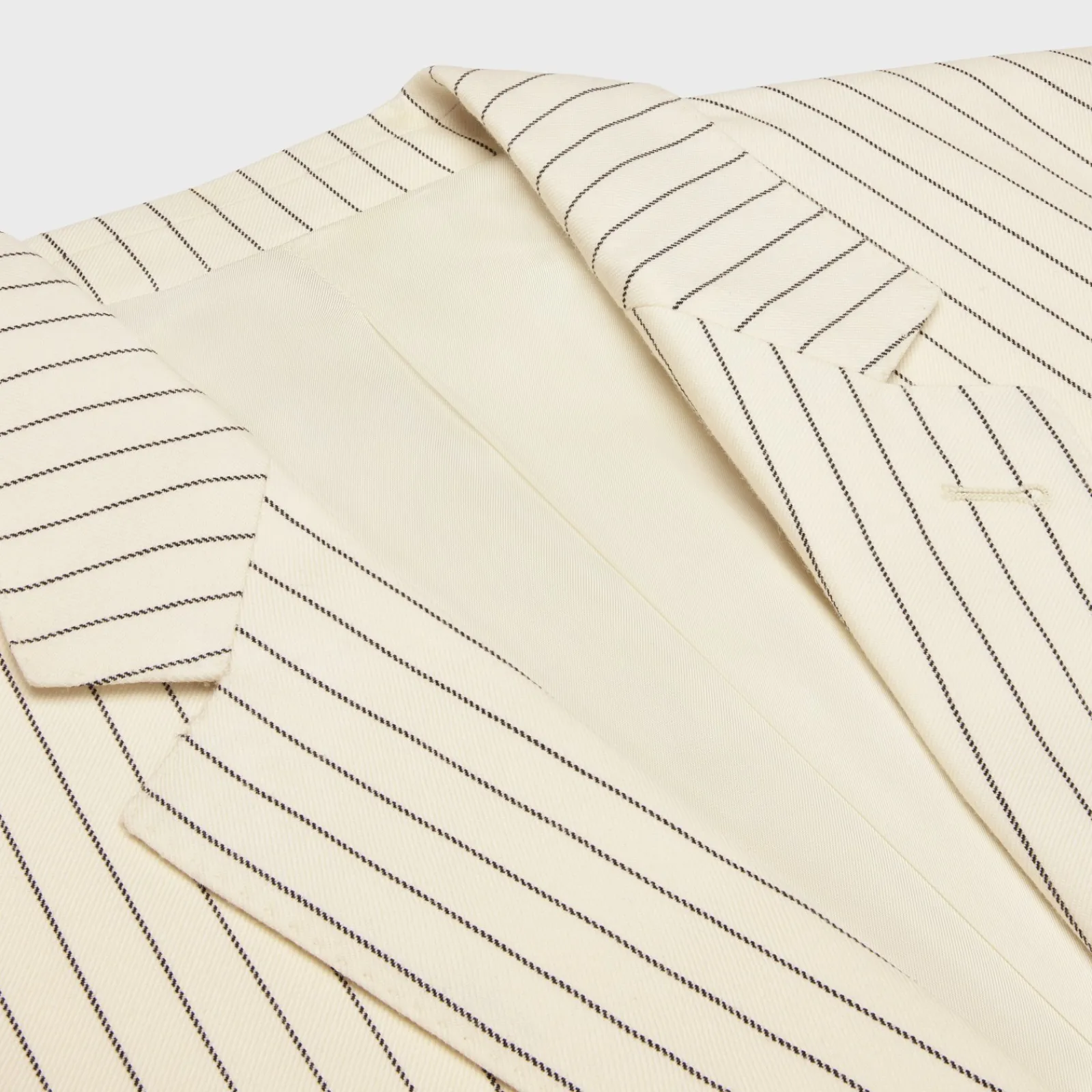 Online classic jacket in striped wool Jackets & Trousers