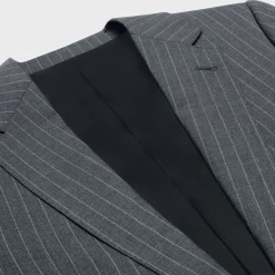 Fashion classic jacket in striped wool Jackets & Trousers