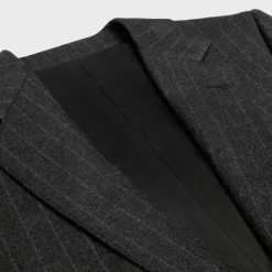 Discount classic jacket in striped flannel Jackets & Trousers
