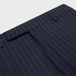 Outlet classic pants in striped cashmere wool Jackets & Trousers
