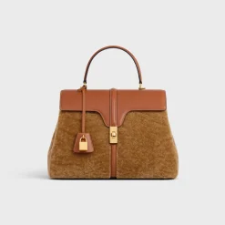 Outlet Classique 16 Bag in SHEARLING AND CALFSKIN Women 16 | Categories·Top-Handle Bags
