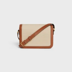 Discount Classique Triomphe Bag in TEXTILE AND CALFSKIN Women Triomphe | Categories·Cross-Body Bags