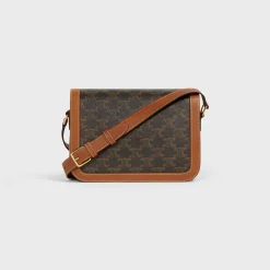 Discount Classique Triomphe Bag in Triomphe Canvas and Calfskin Women Triomphe | Triomphe Canvas