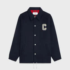 Online coach jacket in double-face wool Coats & Blousons