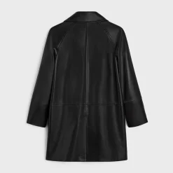 Discount coat with Claudine collar in soft lambskin Women Coats | Leather And Shearling