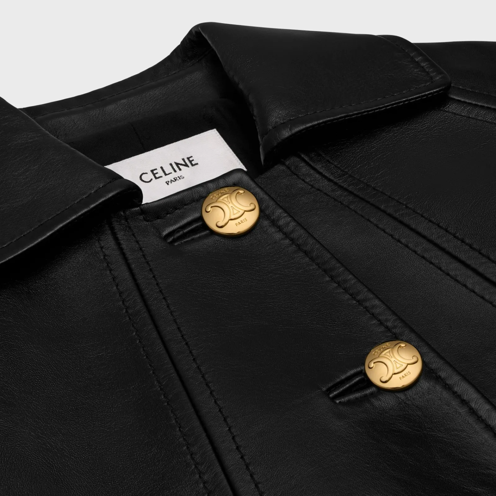 Discount coat with Claudine collar in soft lambskin Women Coats | Leather And Shearling