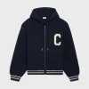 Online college hooded sweater in wool Knitwear