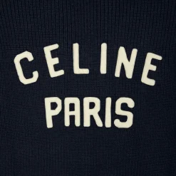 Online college hooded sweater in wool Knitwear
