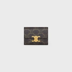 Sale COMPACT WALLET WITH COIN TRIOMPHE in triomphe canvas Women Triomphe Canvas | Categories·Wallets
