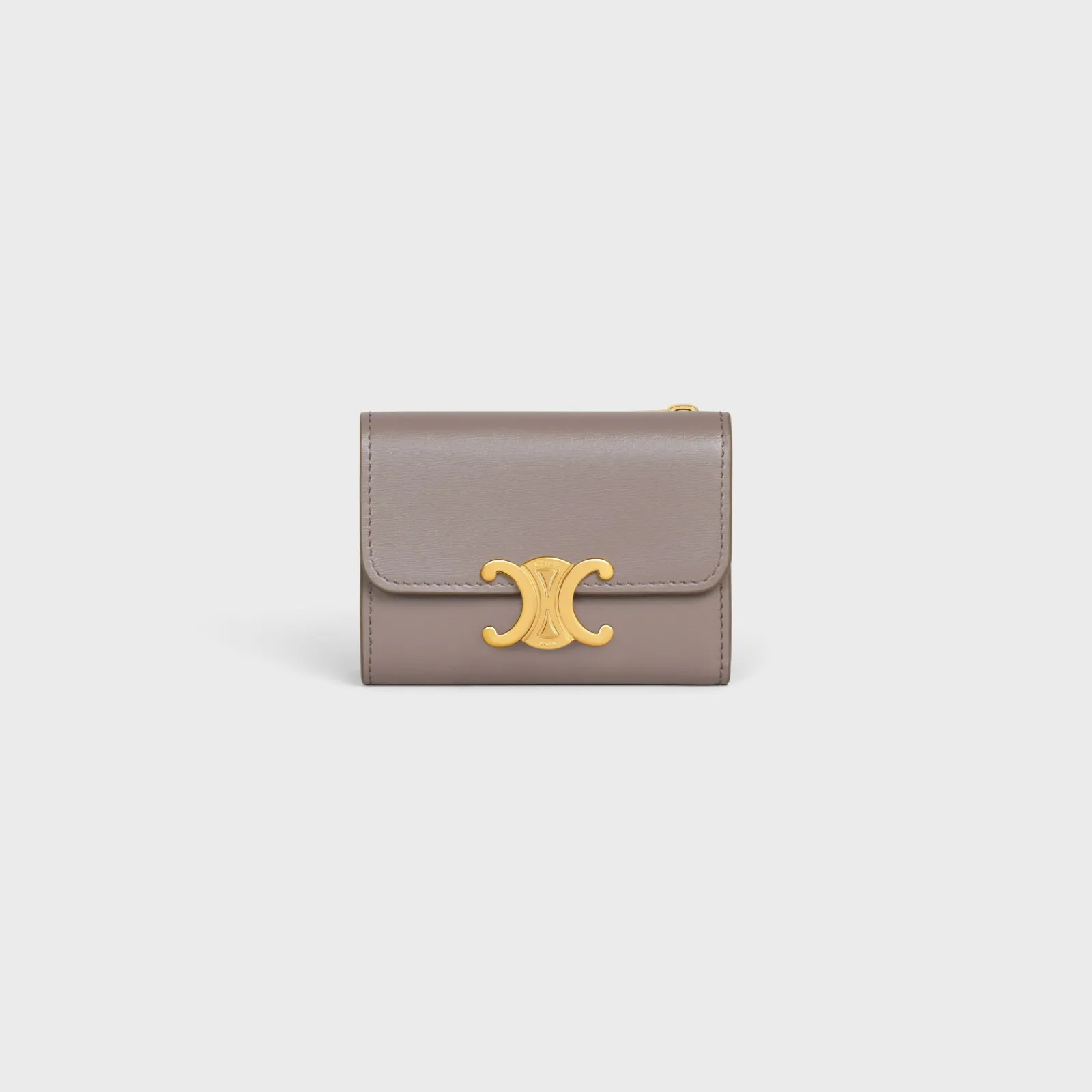 Clearance COMPACT WALLET WITH COIN TRIOMPHE in Shiny calfskin Women Triomphe | Categories·Wallets
