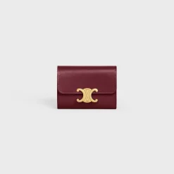 Discount COMPACT WALLET WITH COIN TRIOMPHE in Shiny calfskin Women Triomphe | Categories·Wallets