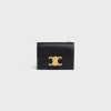 Fashion COMPACT WALLET WITH COIN TRIOMPHE in Shiny calfskin Women Triomphe | Categories·Wallets
