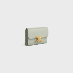 Sale COMPACT WALLET WITH COIN TRIOMPHE in Shiny calfskin Women Triomphe | Categories·Wallets