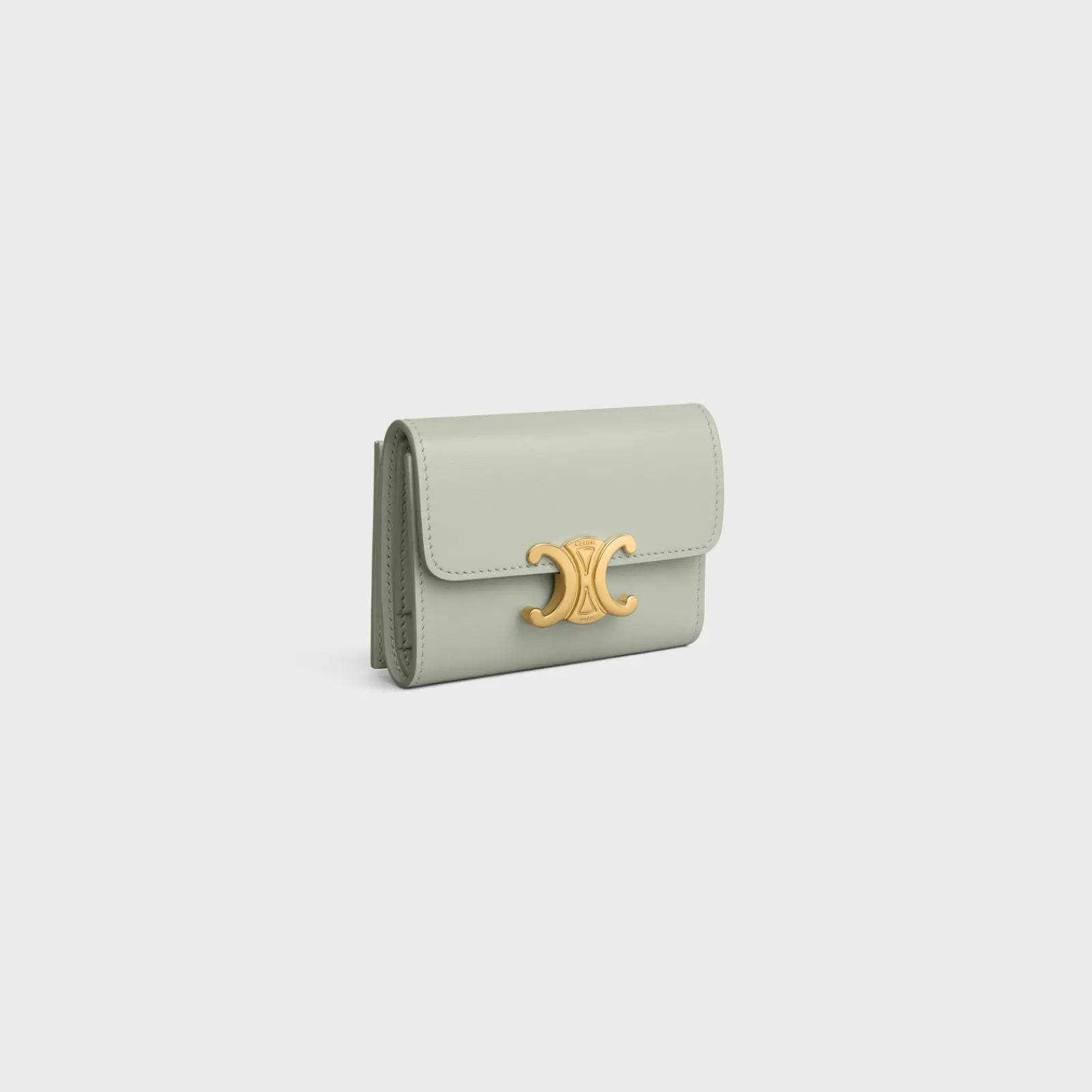 Sale COMPACT WALLET WITH COIN TRIOMPHE in Shiny calfskin Women Triomphe | Categories·Wallets