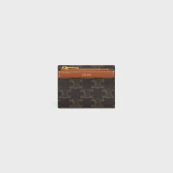 Sale COMPACT WALLET WITH COIN TRIOMPHE in triomphe canvas Women Triomphe Canvas | Categories·Wallets