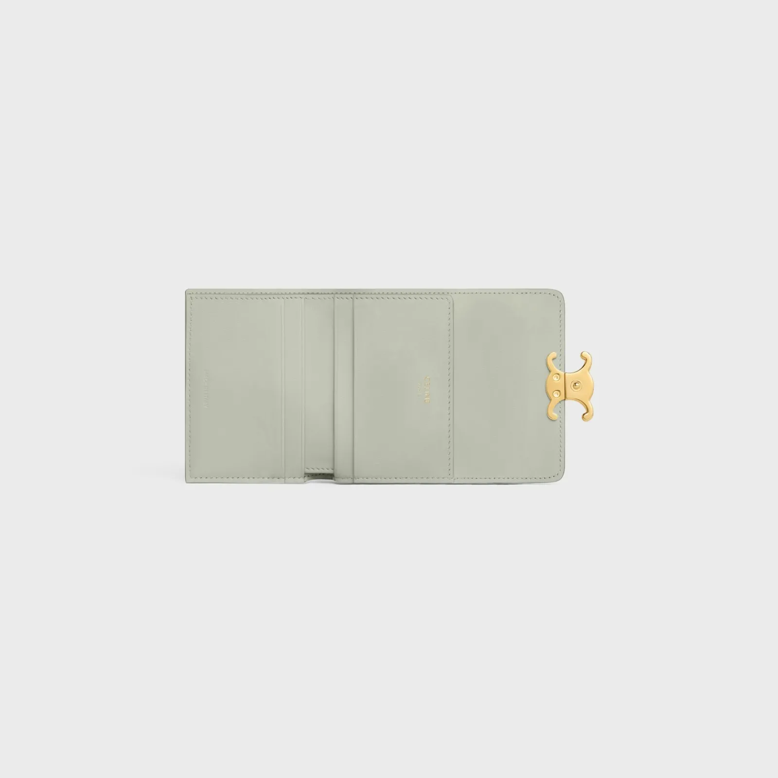 Sale COMPACT WALLET WITH COIN TRIOMPHE in Shiny calfskin Women Triomphe | Categories·Wallets