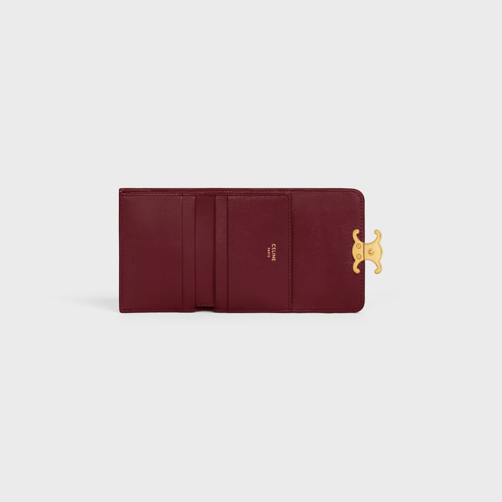 Discount COMPACT WALLET WITH COIN TRIOMPHE in Shiny calfskin Women Triomphe | Categories·Wallets