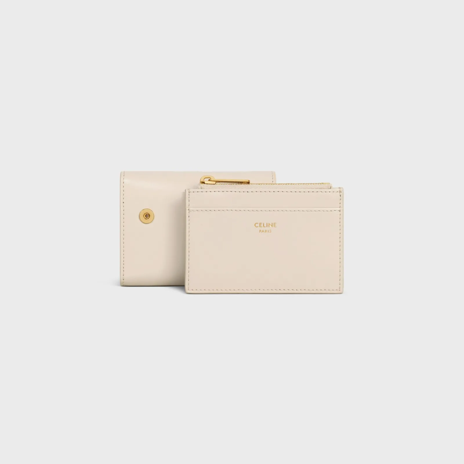 Best COMPACT WALLET WITH COIN TRIOMPHE in Shiny calfskin Women Triomphe | Categories·Wallets