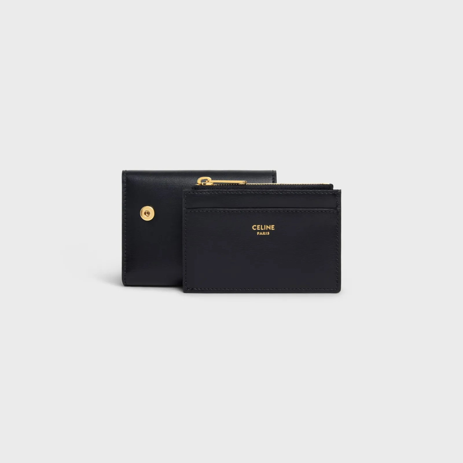 Fashion COMPACT WALLET WITH COIN TRIOMPHE in Shiny calfskin Women Triomphe | Categories·Wallets