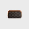 Discount COSMETIC LIPSTICK POUCH IN TRIOMPHE CANVAS AND CALFSKIN Beauty Accessories | Travel