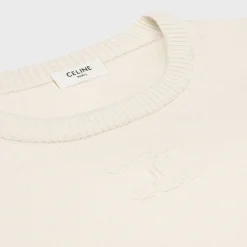 Online Crew neck sweater in heritage cashmere Women Knitwear