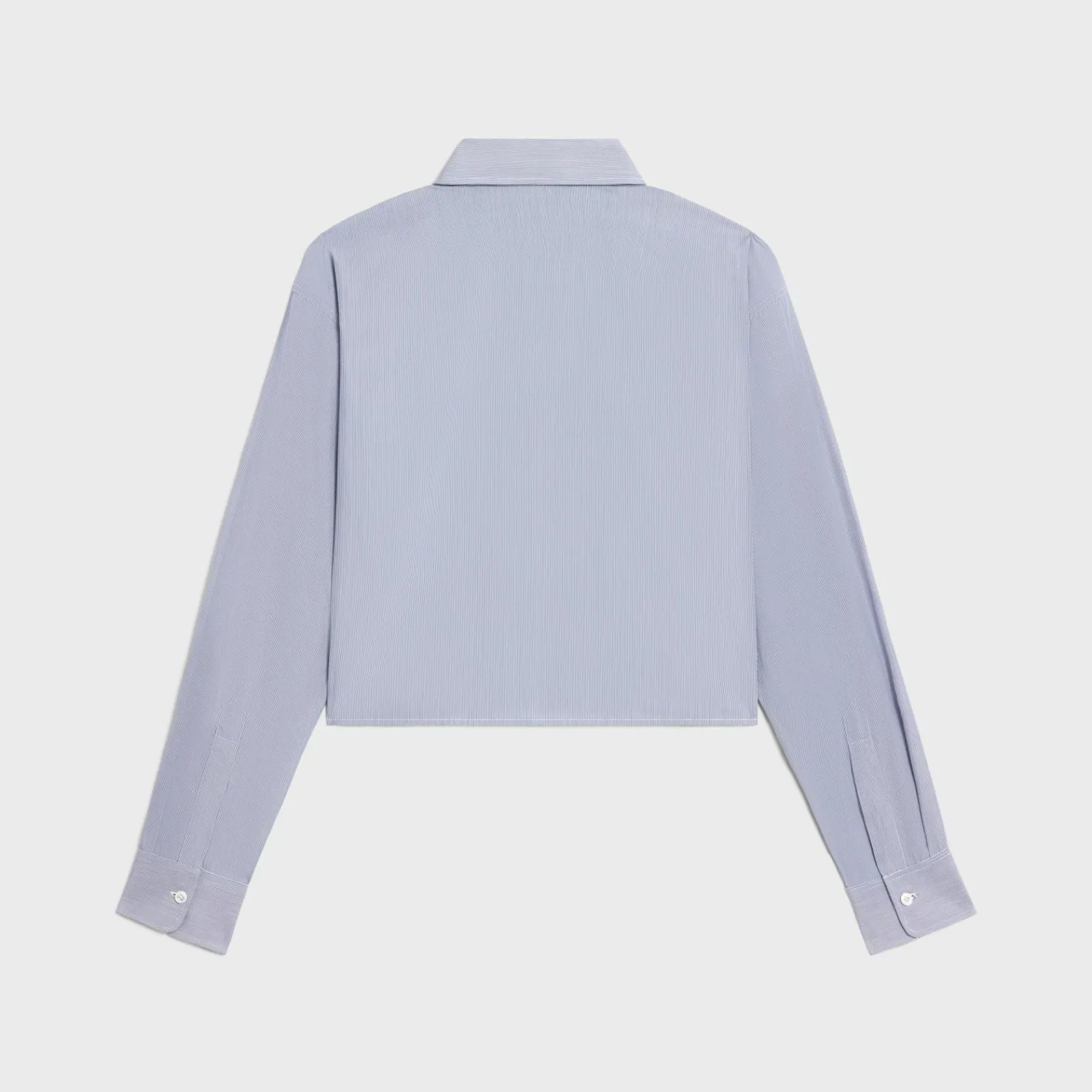 New cropped shirt in striped cotton and silk Women Shirts And Tops