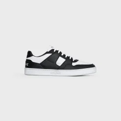 Sale CT-04 Low Lace-Up Sneaker Calfskin WHITE / BLACK Sneakers