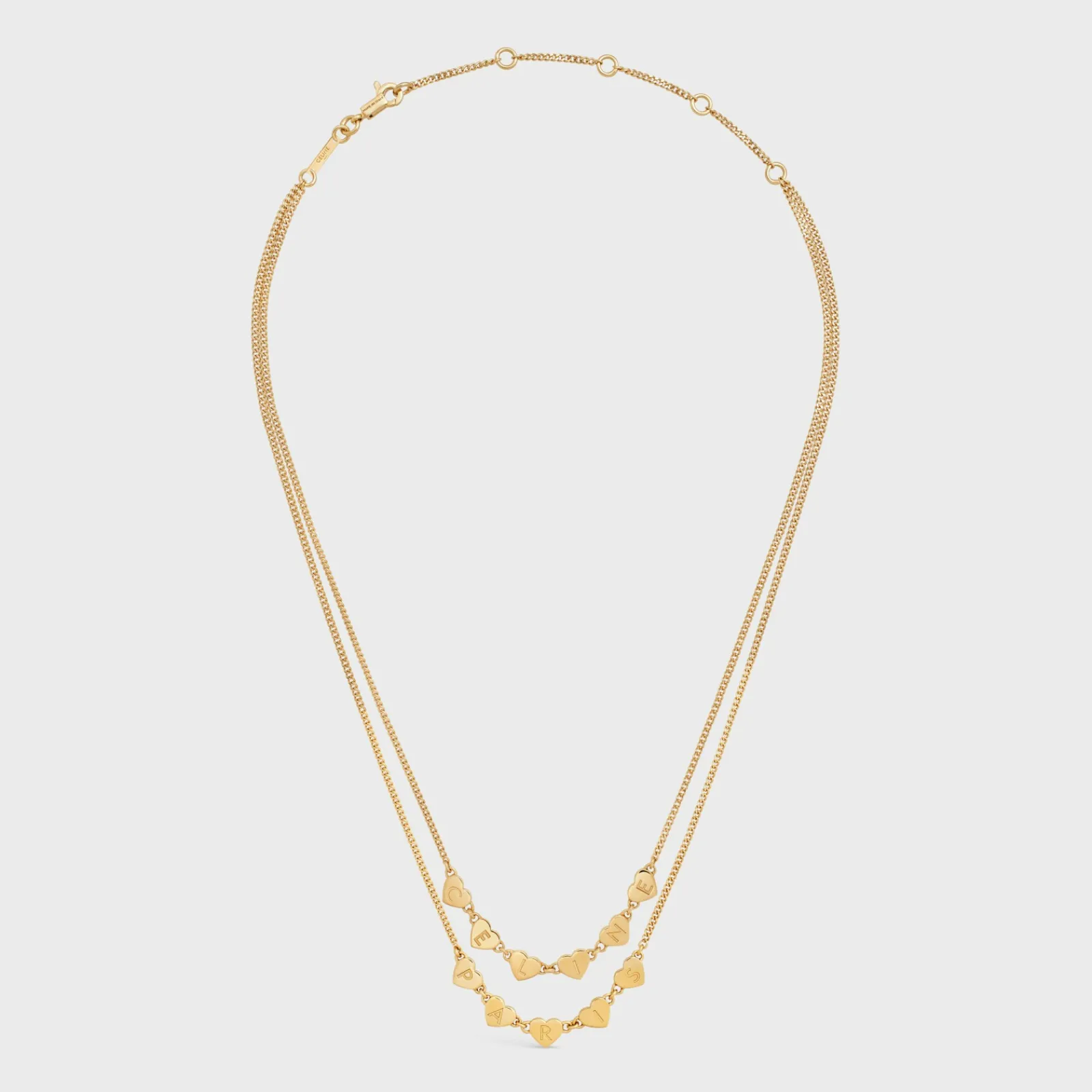 New Cœur Double Necklace in Brass with Finish Women Other Lines | Categories·Necklaces