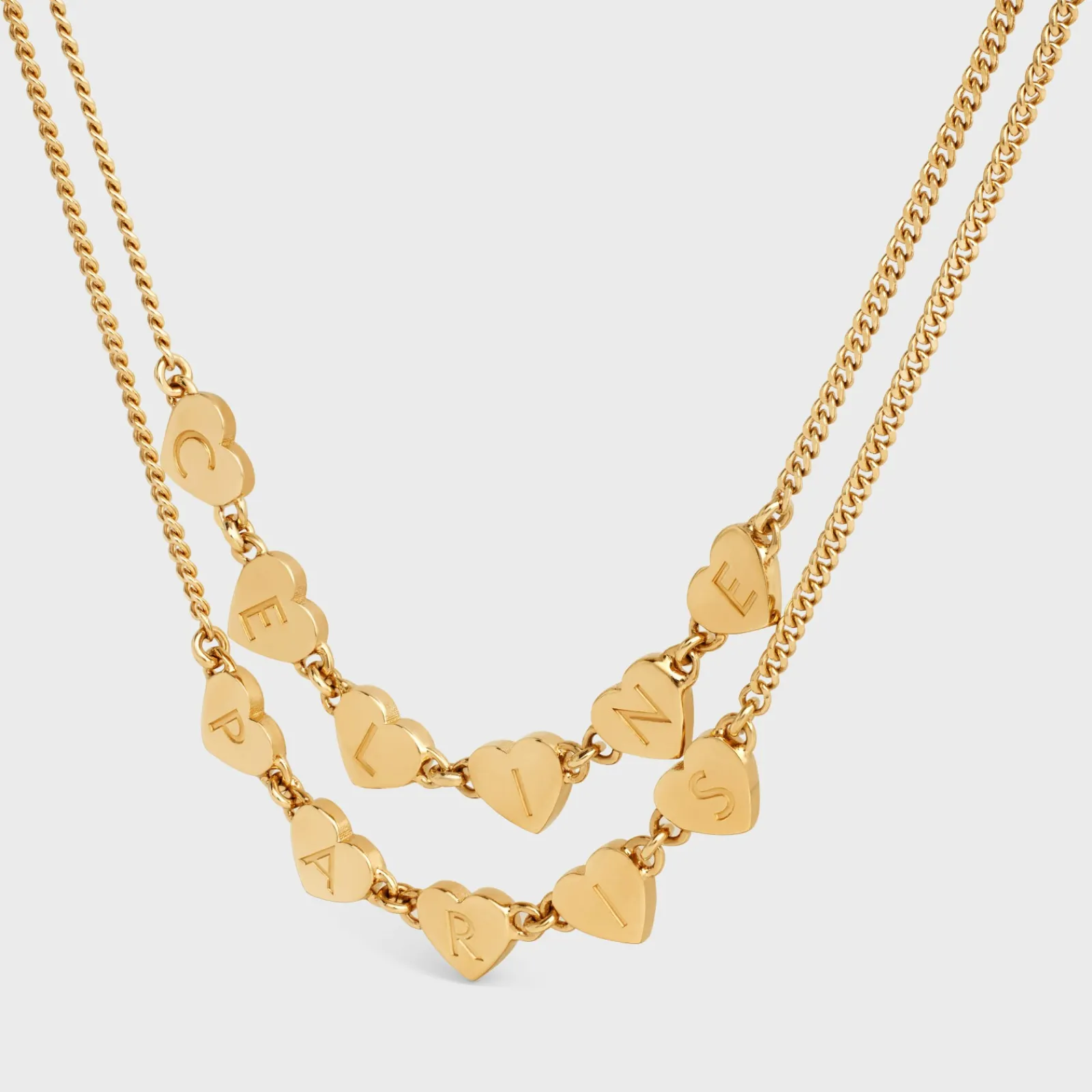 New Cœur Double Necklace in Brass with Finish Women Other Lines | Categories·Necklaces