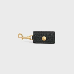 Discount Dog bags holder in smooth calfskin with embossed Dog Accessories