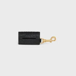 Discount Dog bags holder in smooth calfskin with embossed Dog Accessories