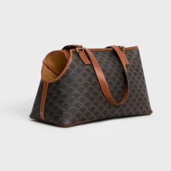 Hot DOG CABAS IN TRIOMPHE CANVAS AND CALFSKIN Dog Accessories