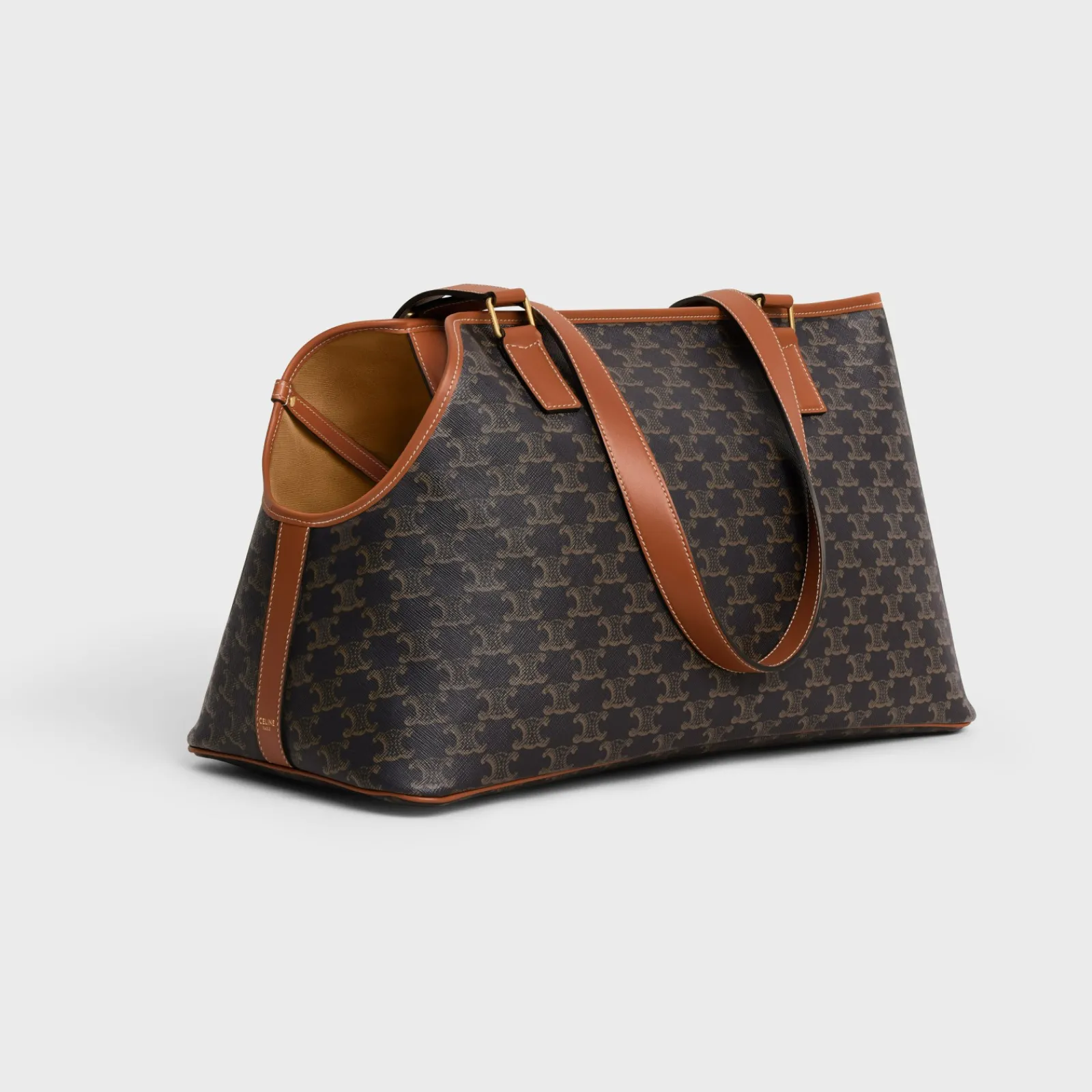 Hot DOG CABAS IN TRIOMPHE CANVAS AND CALFSKIN Dog Accessories