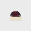 Clearance embroidered beanie in fair isle wool Women Beanies And Scarves