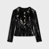 Sale embroidered chelsea jacket in silk muslin Women Jackets
