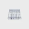 Discount embroidered mini skirt in striped cotton and cashmere Women Dresses And Skirts