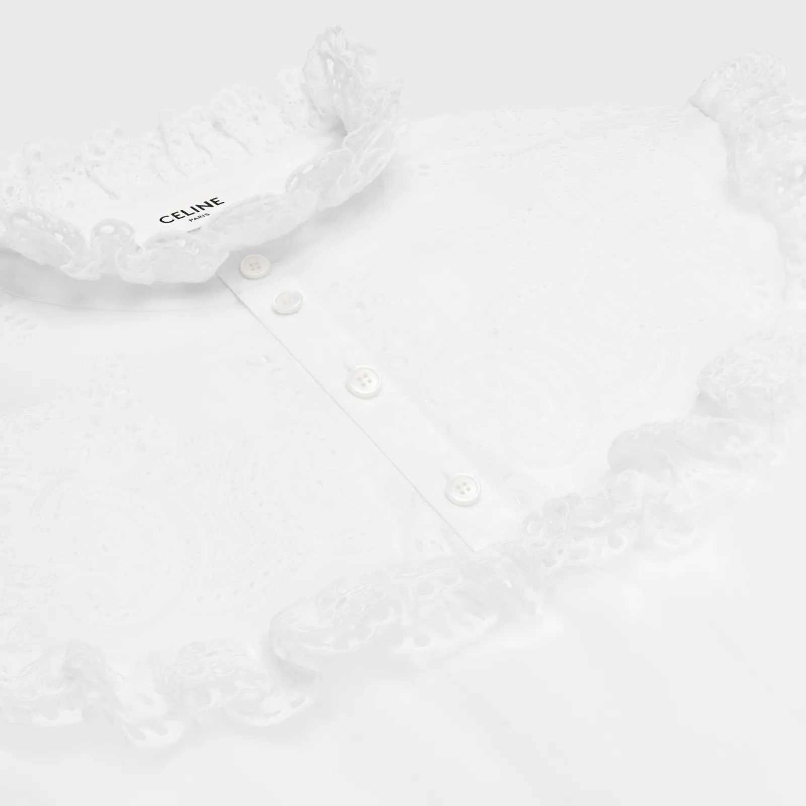 New embroidered romy shirt in cotton muslin Women Shirts And Tops