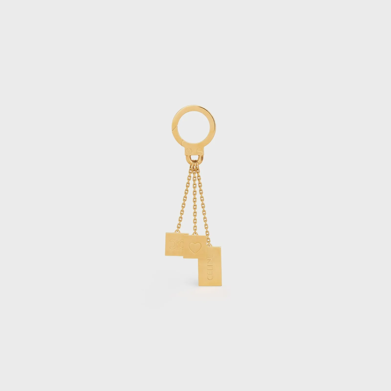 New ENGRAVED MULTICHARM IN BRASS Women Categories·Straps And Accessories