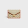 Fashion ENVELOPPE BAG in Triomphe Canvas and calfskin Women Triomphe Canvas