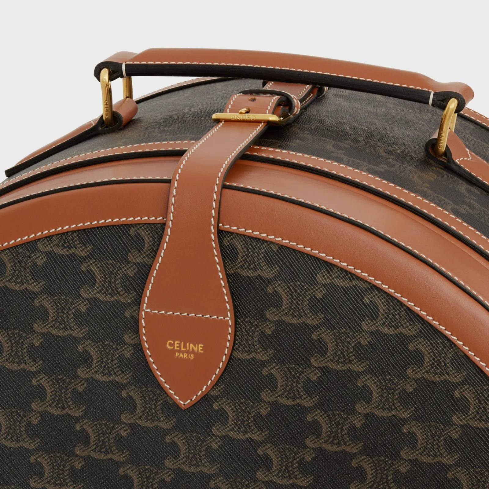 Fashion Fedora case in triomphe canvas and calfskin Travel