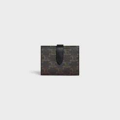 Discount Fine Strap Wallet in Triomphe Canvas and Lambskin Triomphe Canvas | Essentials